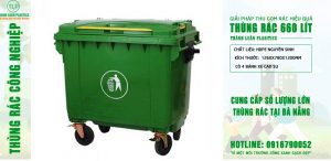Ứng dụng thùng rác nhựa 660 lít vào cuộc sống