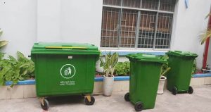 Thùng rác công nghiệp 240 lít và 660 lít tại Đà Nẵng