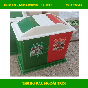 Địa chỉ bán thùng rác 2 ngăn composite ngoài trời tại Đà Nẵng