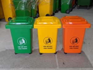 Thùng rác nhựa 60 lít đáp ứng mô hình phân loại rác thải tại hộ gia đình